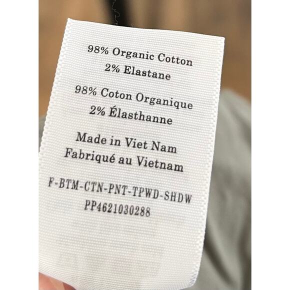 EVERLANE The Easy Pant Straight Leg Chino in Pewter Green L - Picture 5 of 6